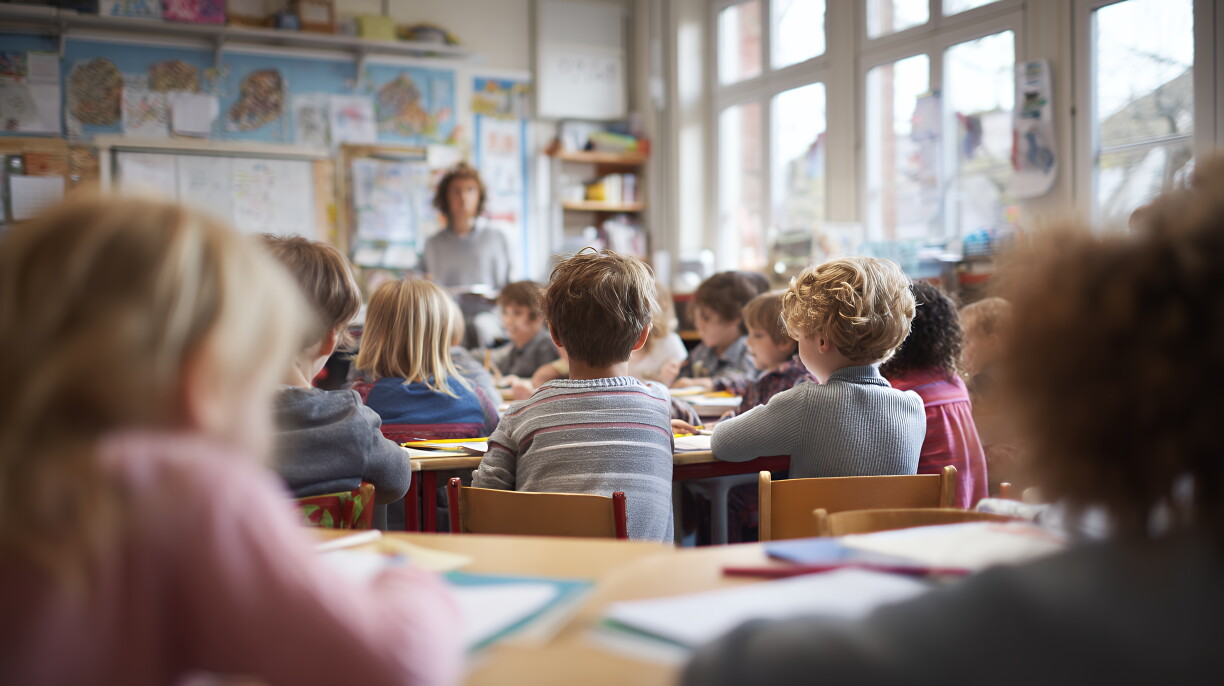 Symbolbild vu Schüler an der Schoul