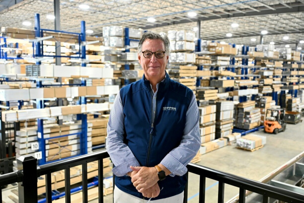 Shapes Unlimited CEO Doug Rende at his company's warehouse