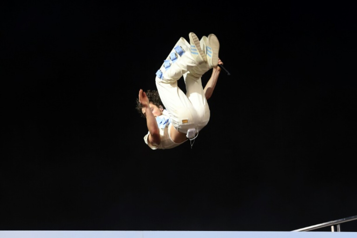 Benson Boone's performance signature is a backflip, which he did multiple times during his Coachella performance