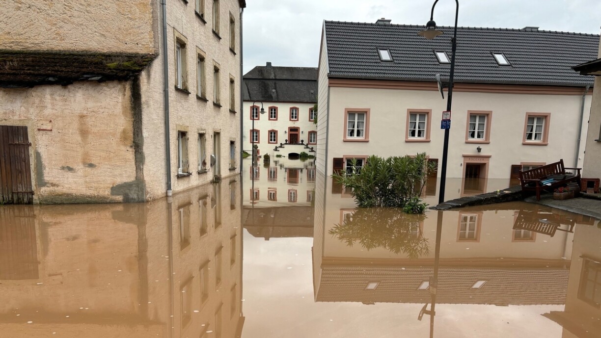 D'Saar war leschte Weekend bei Wiltingen geféierlech geklommen.