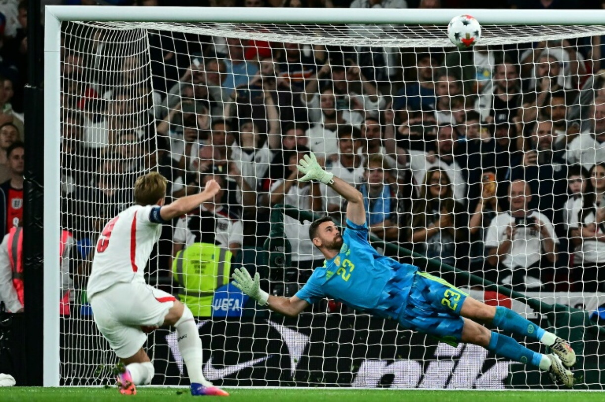 Harry Kane a raté son pénalty mais Unai Simon a encaissé deux buts contre l'Angleterre à Wembley le 26 septembre 2026 à Londres