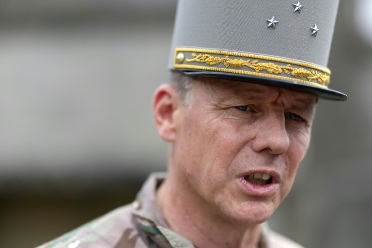 Le général Benoît Aumonnier, commandant en second du Commandement du combat futur (CCF), le 2 juillet à Coëtquidan, dans l'ouest de la France