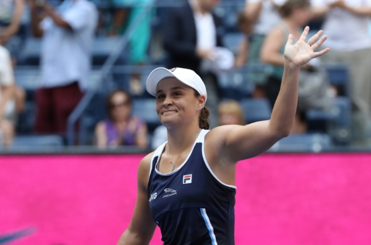 L'Australienne Ashleigh Barty à l'US Open de tennis le 31 août 2021 à New York