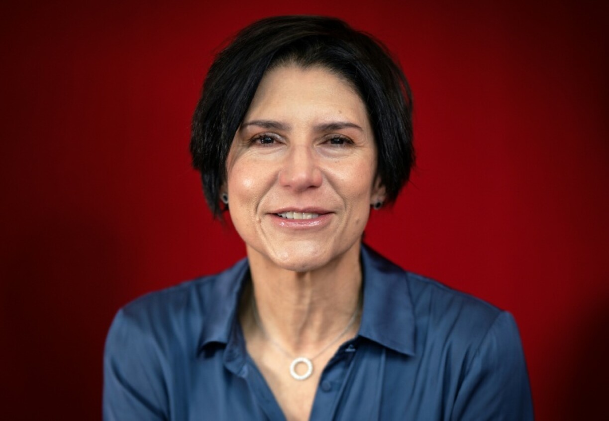 Vice President for Google Latin America, Adriana Noreña poses for photos ahead of an interview with AFP news agency in Mexico City on September 24, 2025.