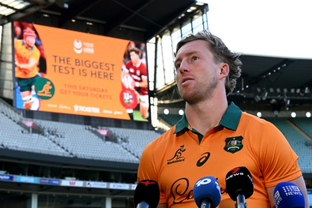 Wing Harry Potter at the Melbourne Cricket Ground on Wednesday where he rubbished suggestions Australia have a losing mentality