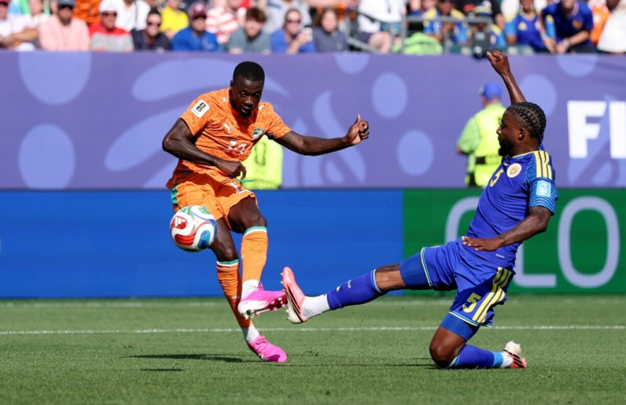 L'attaquant de la Côte d'Ivoire Nicolas Pépé marque contre Curaçao, le 25 juin 2026 à Philadelphie