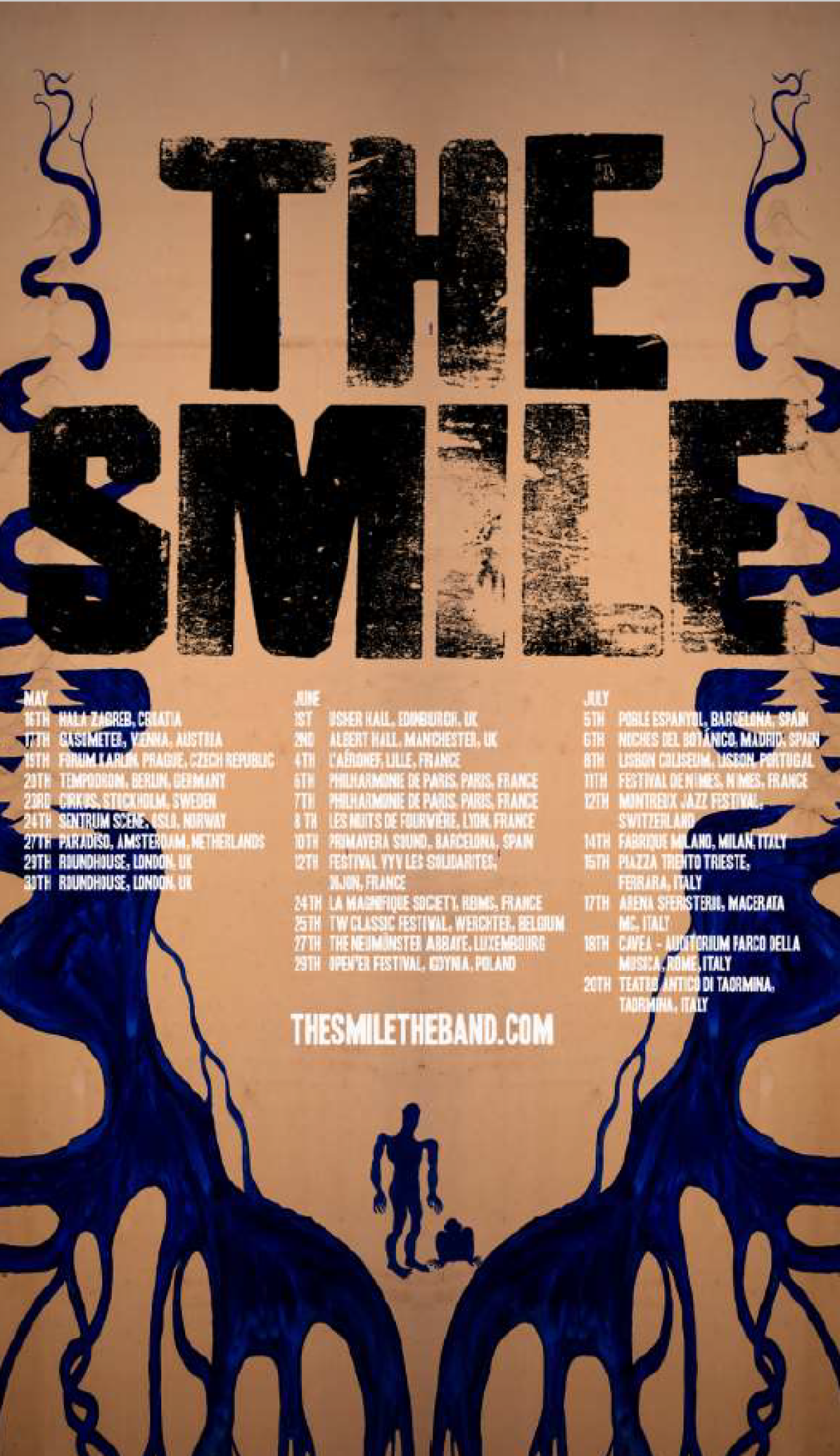 Toutes les dates de la tournée du groupe.