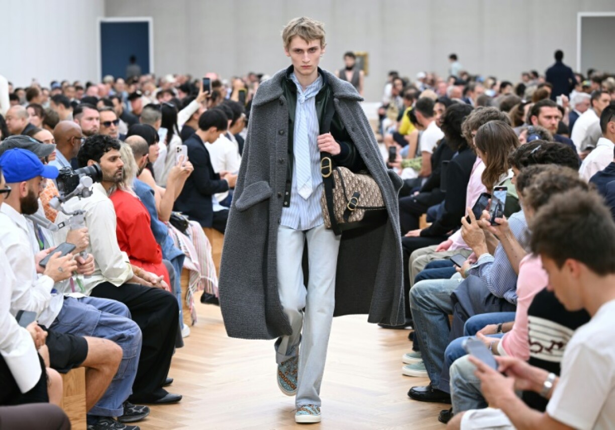 Cape fear: One of the Dracula-inspired looks at the Dior men's Paris show