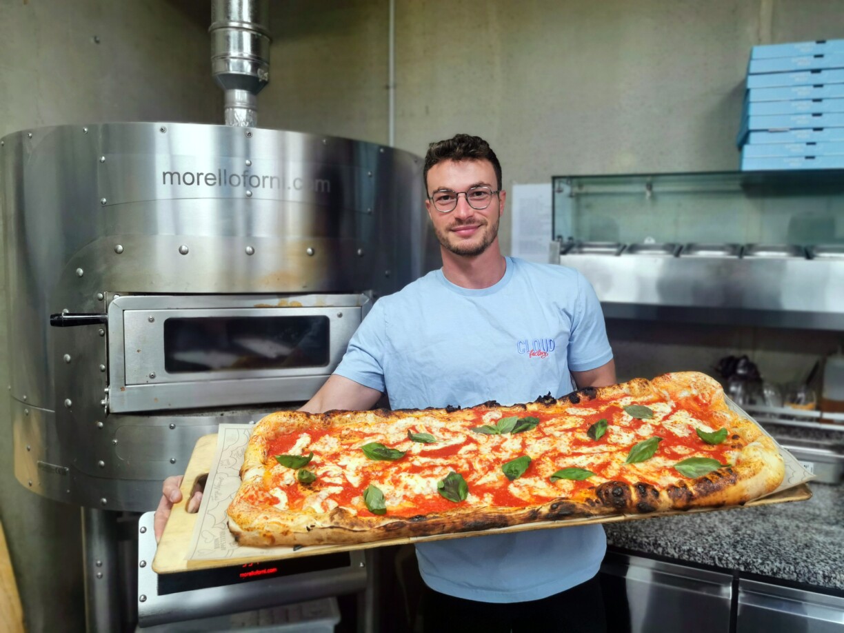 On Saturday, the one-metre pizzas will come straight out of this oven installed on level -1 of the Cloud Factory restaurant in Esch.