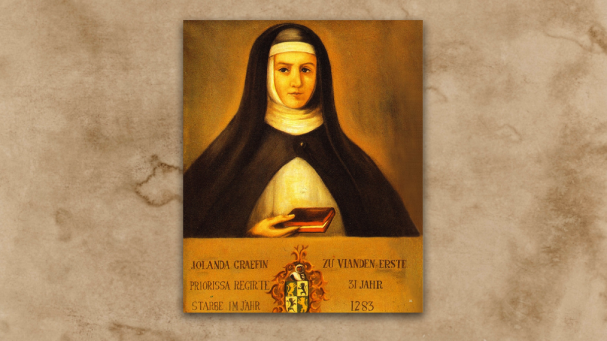 Portrait of Yolanda in the parsonage of Vianden.