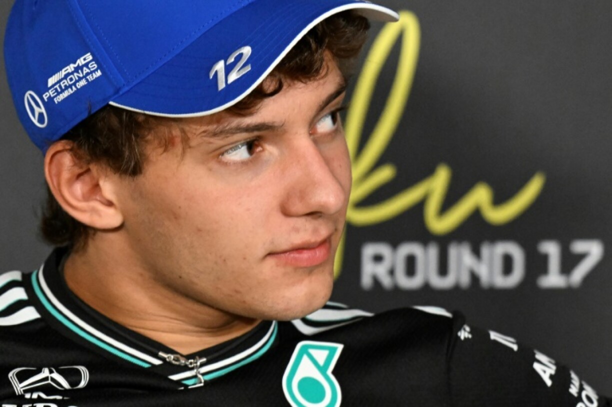 Mercedes' Italian driver Kimi Antonelli