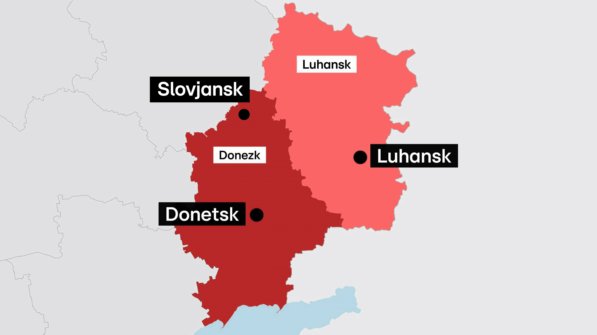 Timeline vun den Evenementer am Donbass