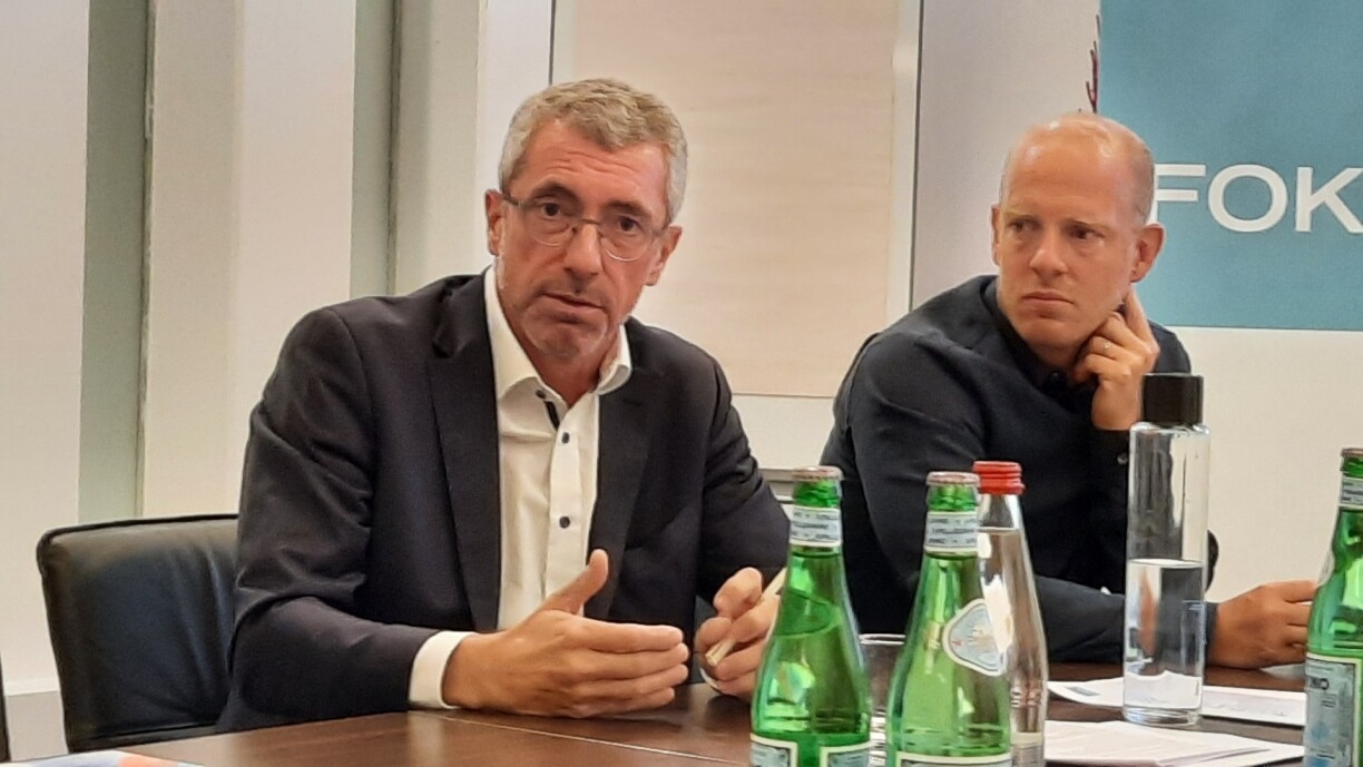 Frank Engel, porte-parole et Marc Ruppert, président de Fokus.