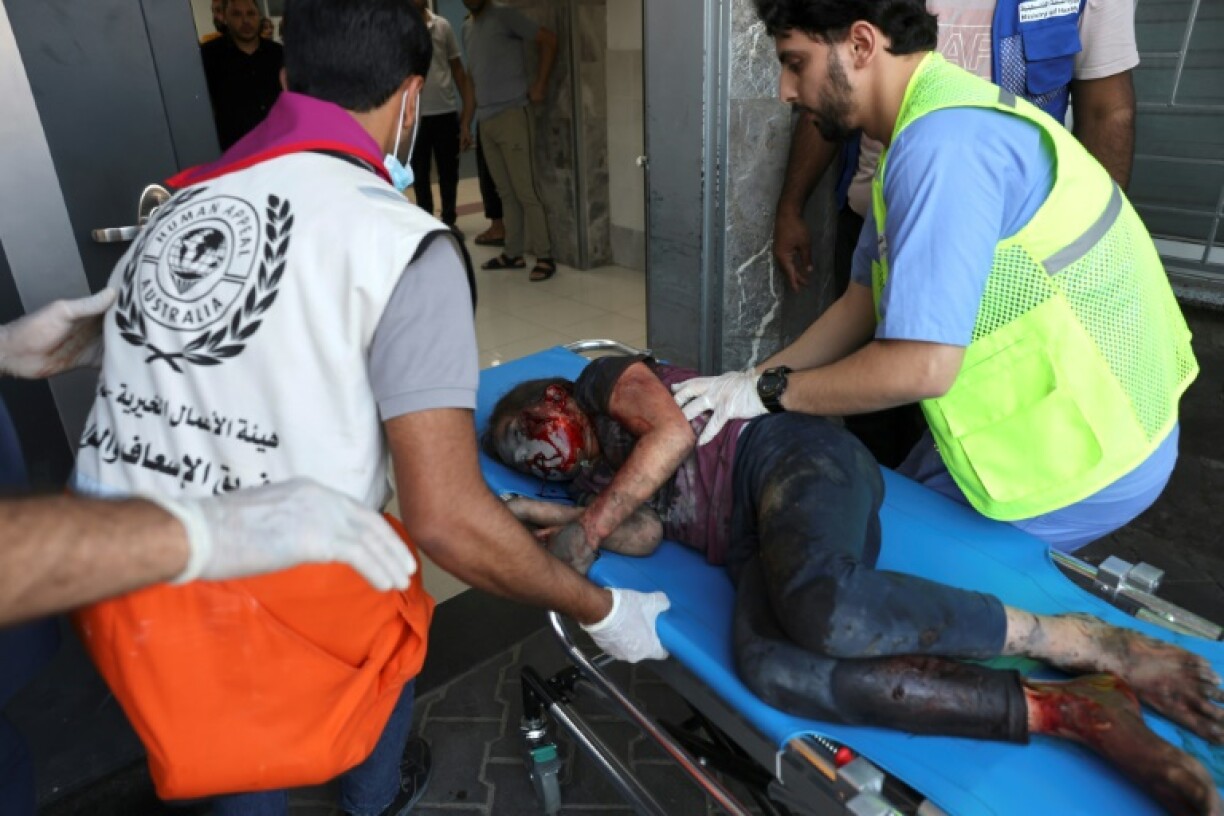 A l'hôpital al-Shifa de Gaza, le 10 octobre 2023