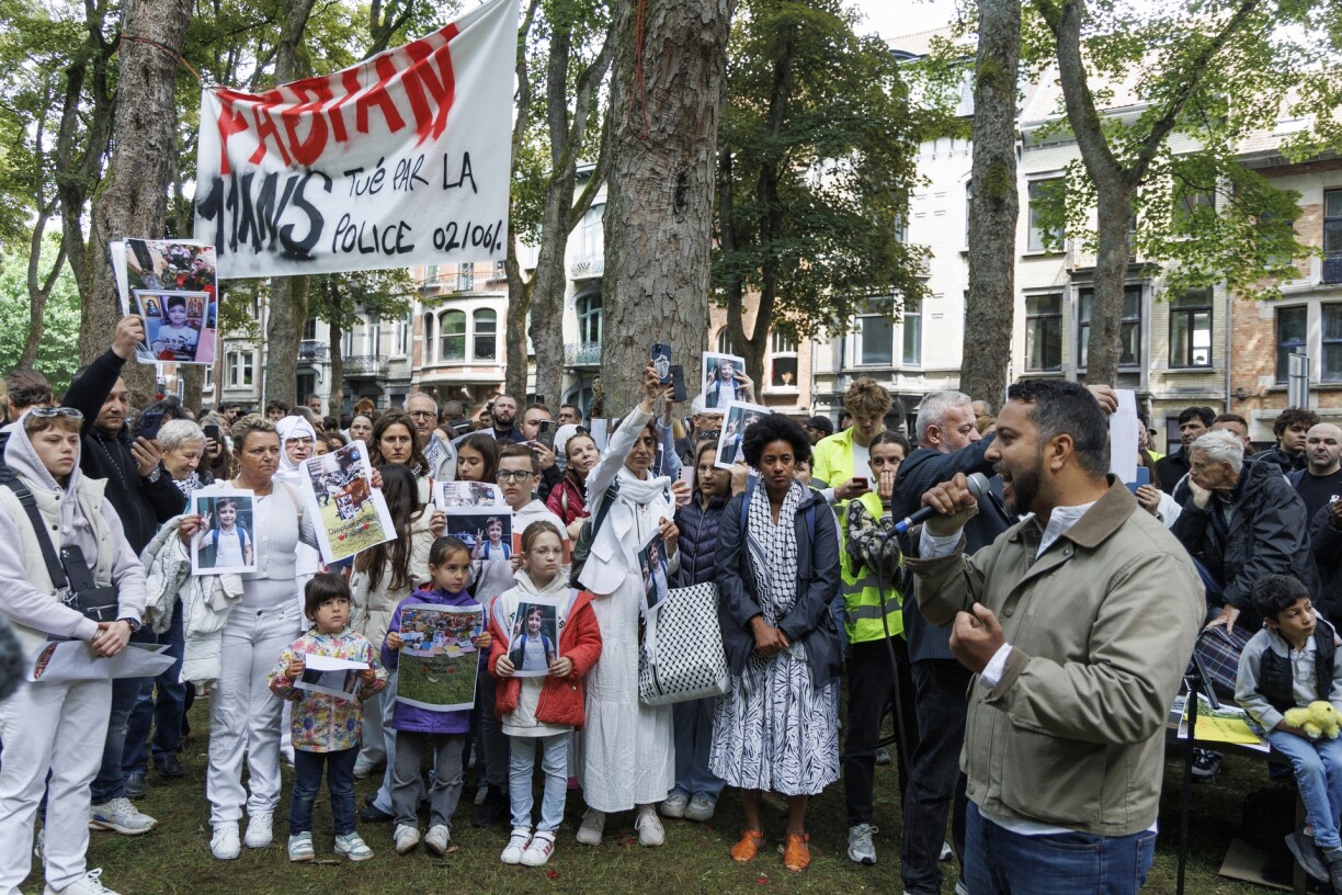 Une cérémonie d'hommage à Fabian, le 2 juin dernier à Bruxelles.
