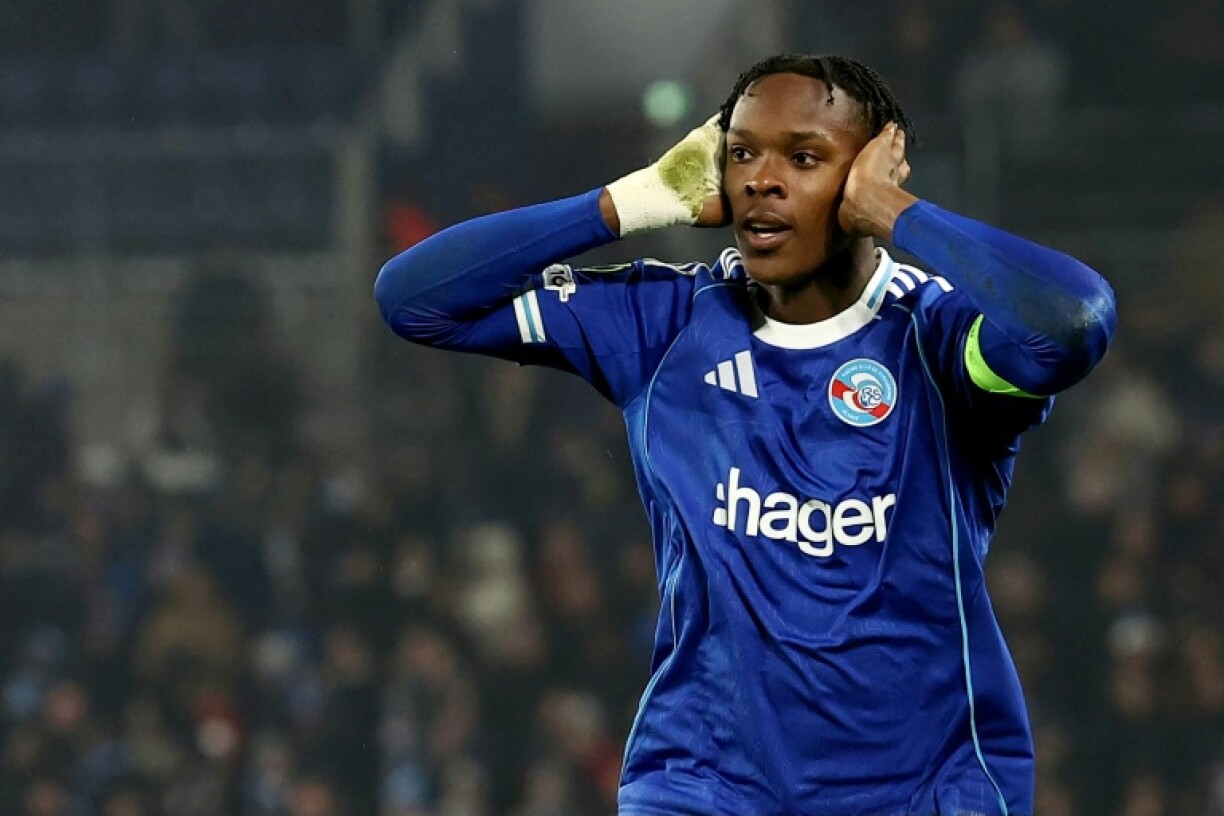 Emanuel Emegha equalised for Strasbourg as they came from behind to beat Crystal Palace