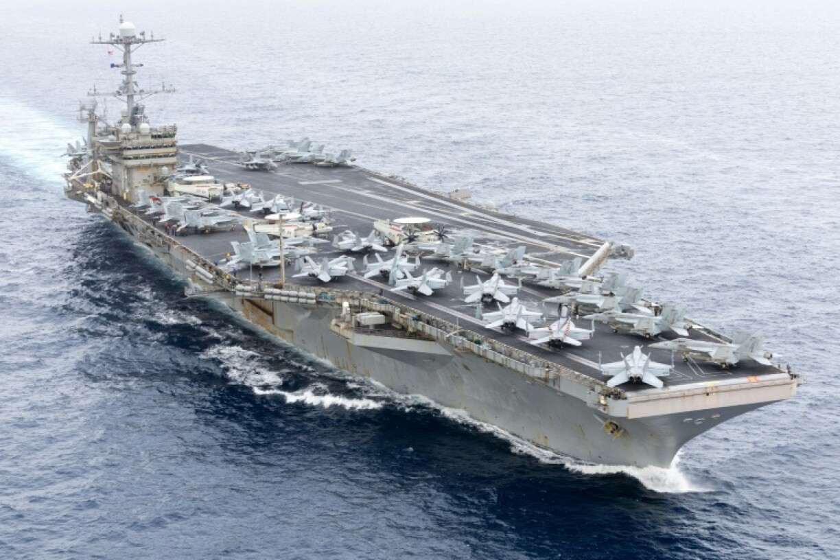 The USS Harry S. Truman is one of two US aircraft carriers currently operating in the Middle East