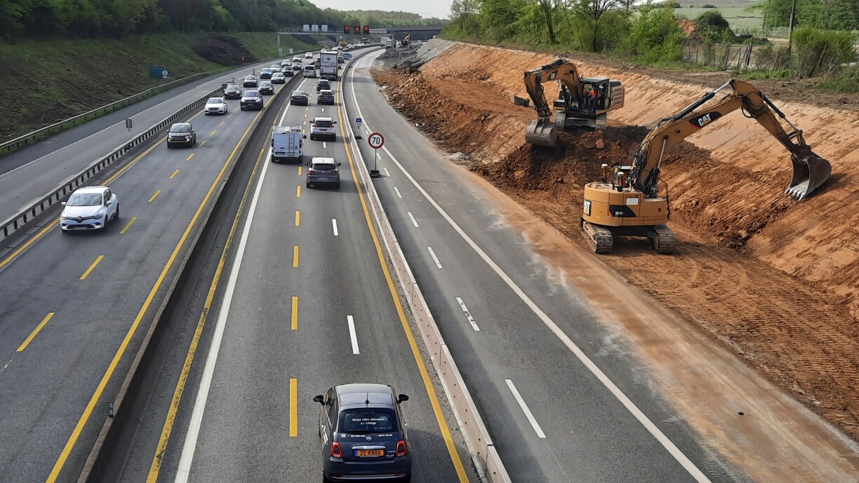 Les travaux d'élargissement de l'A3