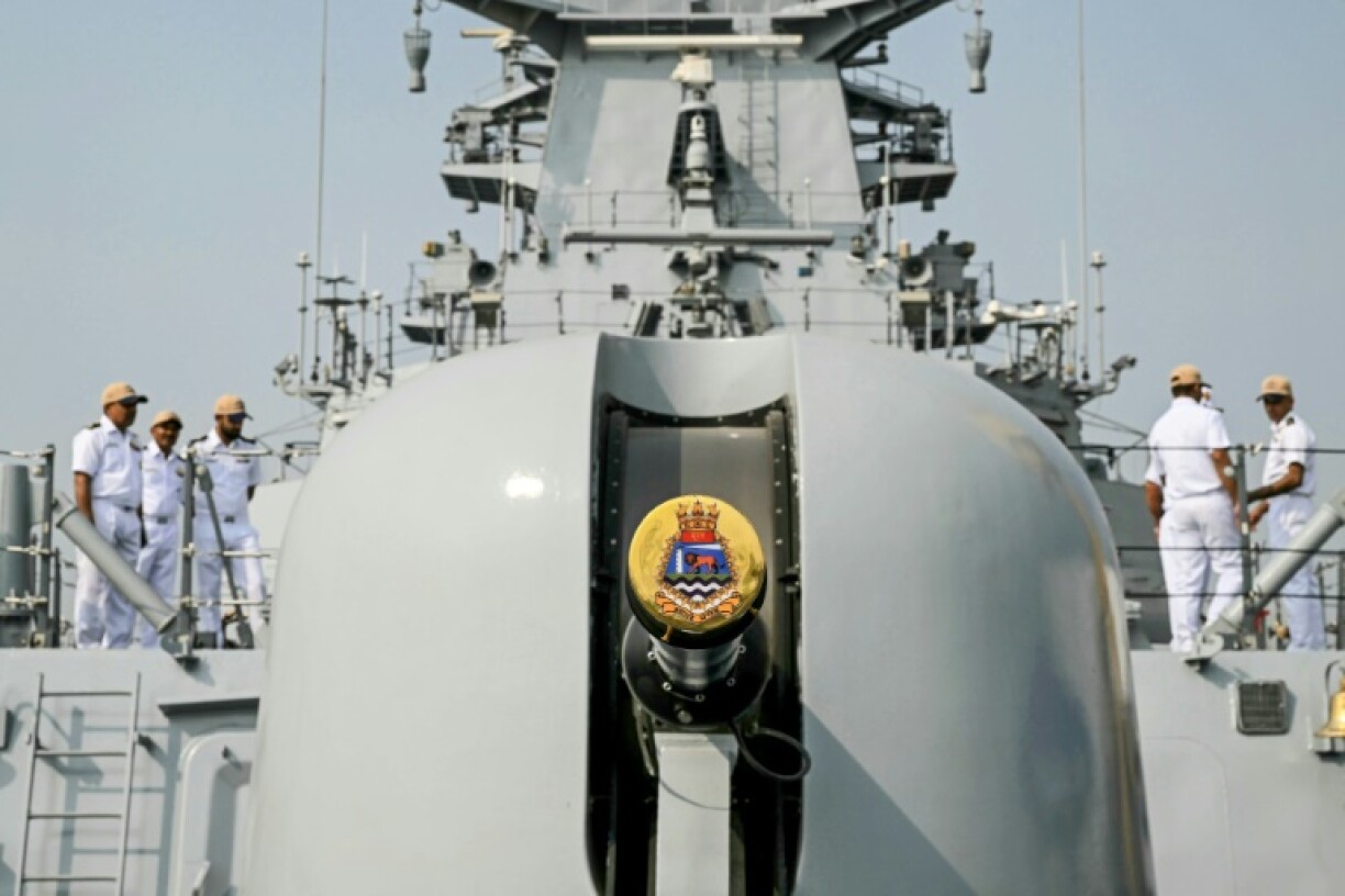 The launch of two warships, like the INS Surat shown here, and a submarine was key to India's 'quest towards self-reliance', Prime Minister Narendra Modi said