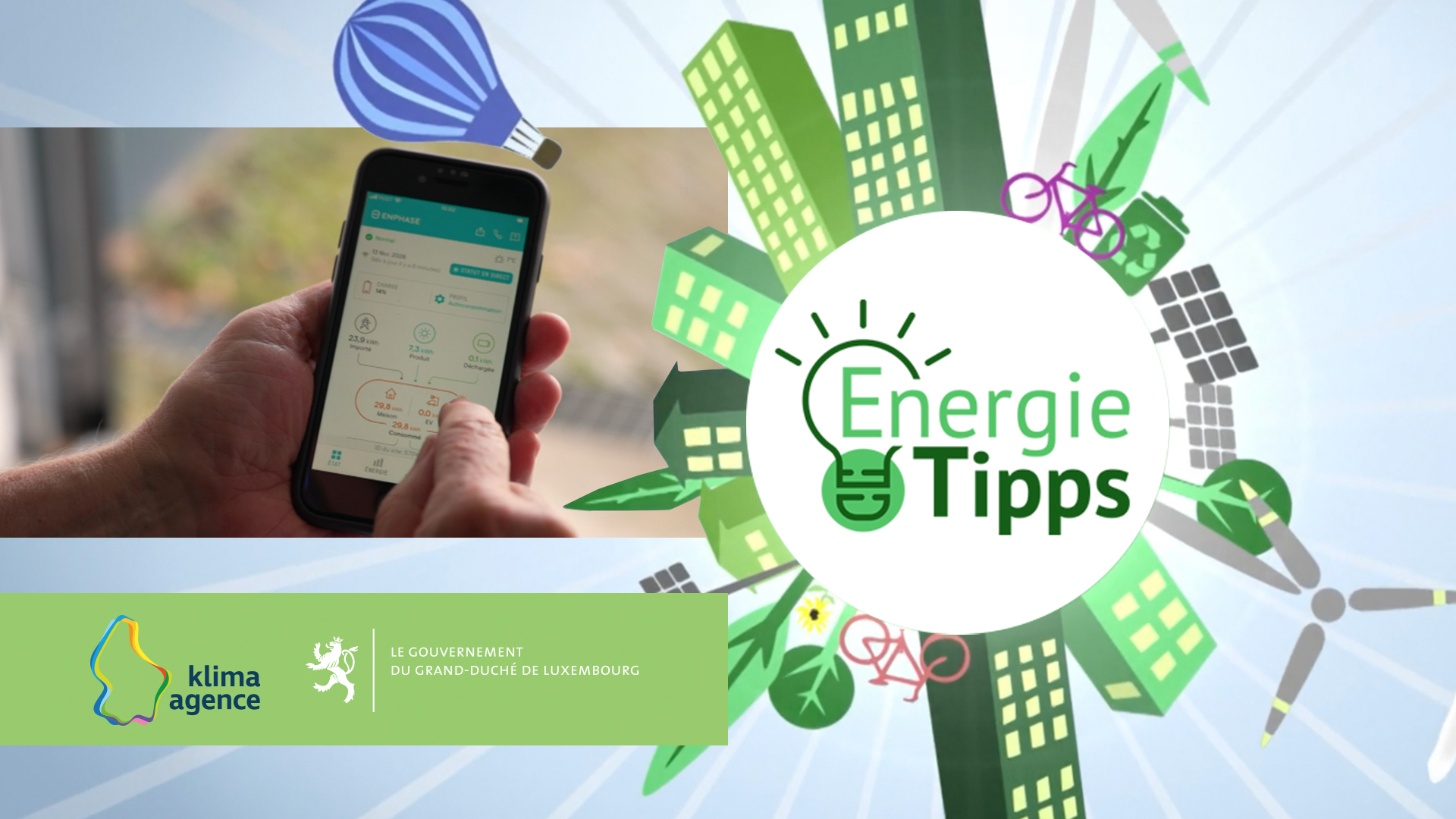 Maach mat: "Energie-Tipps" – mir komme bei dech heem!