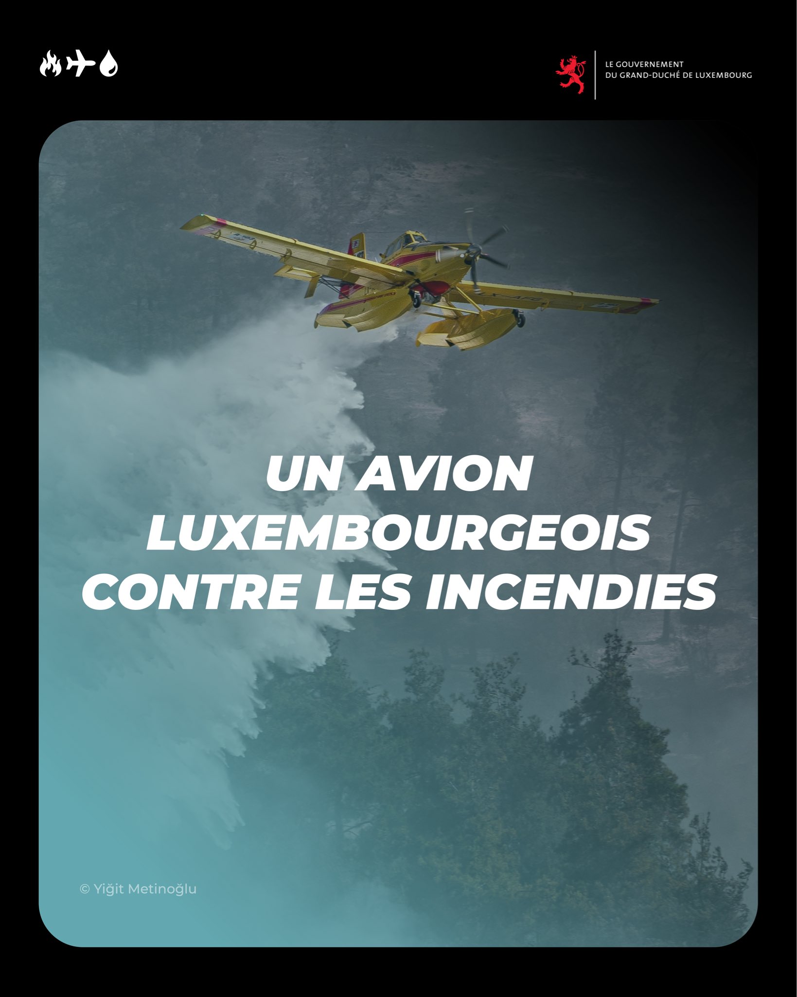 Incendies en France: Macron remercie le Luxembourg pour son soutien