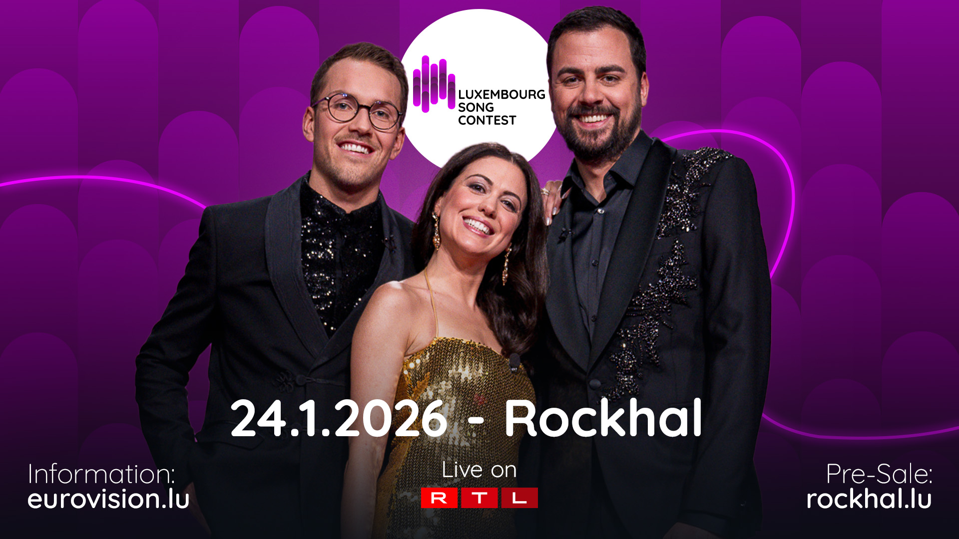 'Your time to shine': Luxembourg Song Contest 2026 sets stage with eight acts and new co-host