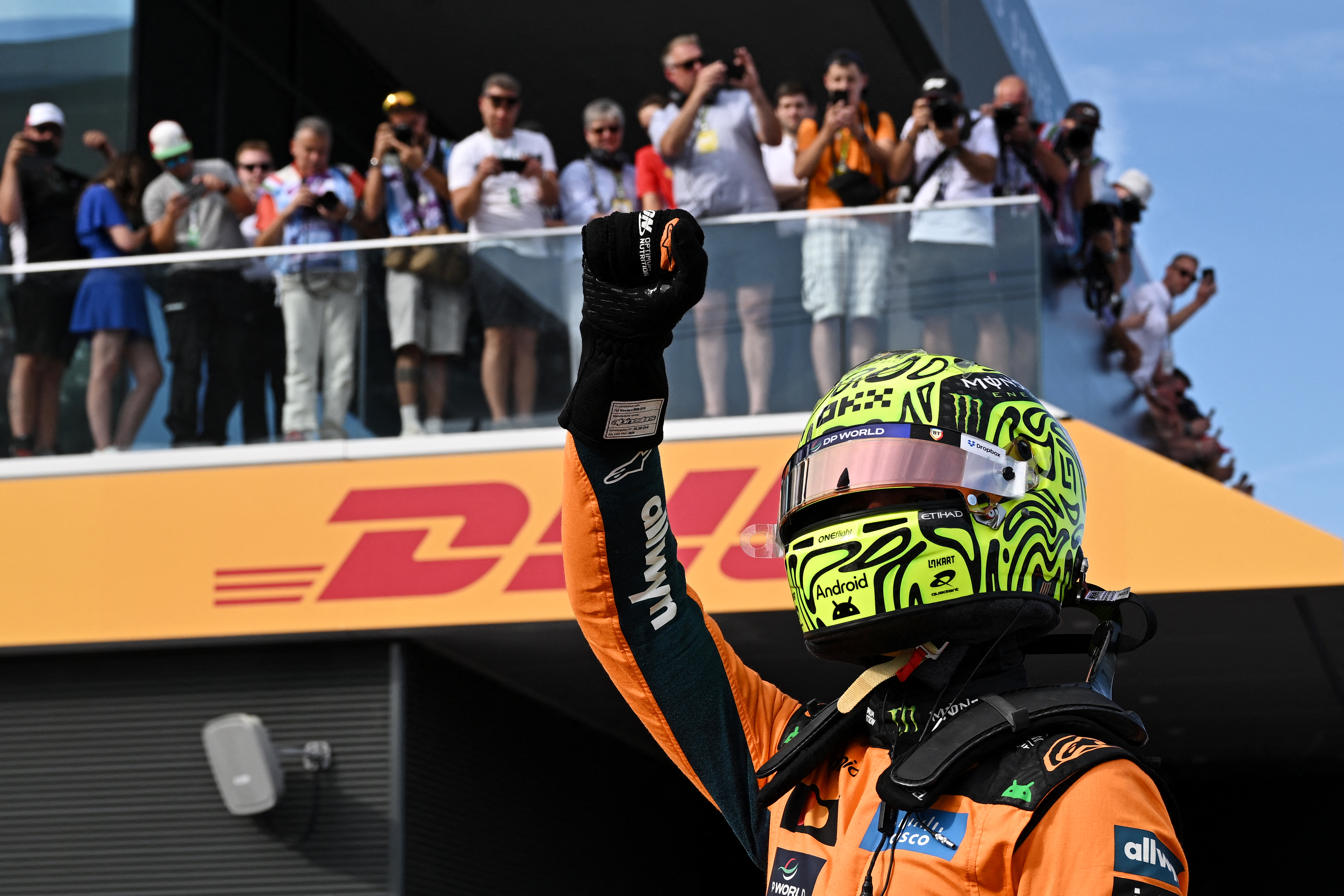 Formel 1: Lando Norris start um Hungaroring vu ganz vir